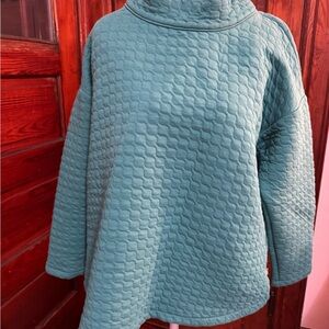 Talbots Green Quilted Women's Sweatshirt